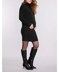 Motherhood Maternity Maternity Motherhood Long Sleeve Turtleneck Sweater Tunic Dress