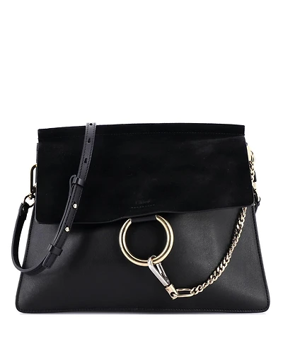 Pre-Owned Chloe Medium Faye Shoulder Bag Leather