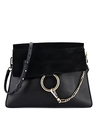 Pre-Owned Chloe Medium Faye Shoulder Bag Leather