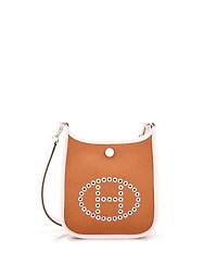 Pre-Owned HERMES Tpm Neo Evelyne Bag Toile and Leather