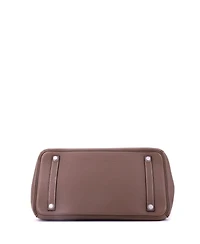 Pre-Owned Hermes Birkin 35 Handbag Grey Togo with Palladium Hardware