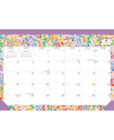 BrownTrout House of Turnowsky Official | 2026 17 x 12 Inch Monthly Desk Pad Calendar