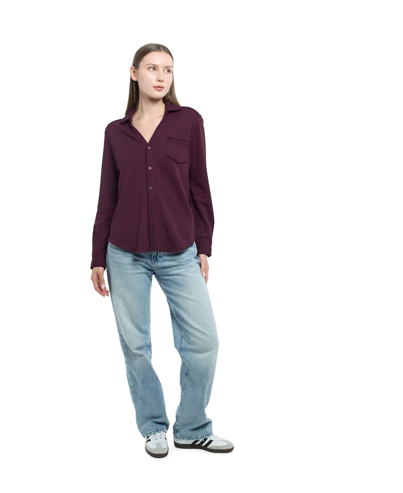 Wilt Clothing Women's Button Front Sweatshirt