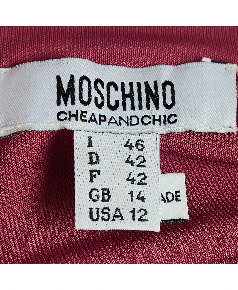 Pre-Owned Moschino Women's Cheap Stretch Knit Off Shoulder Top