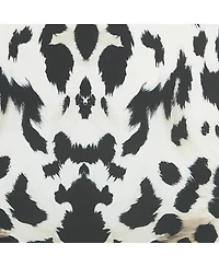 Pre-Owned Roberto Cavalli Women's Black /white Animal Print Lace Detail Jersey Maxi Dress