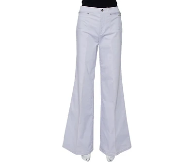 Pre-Owned Roberto Cavalli Women's Cotton Bootcut Trousers