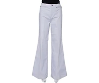 Pre-Owned Roberto Cavalli Women's Cotton Bootcut Trousers