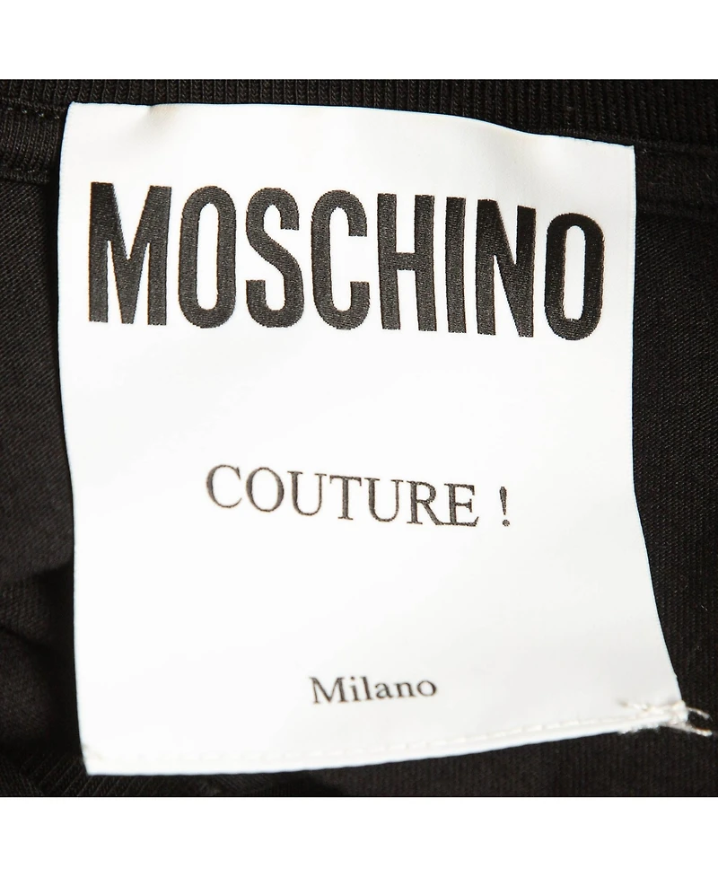 Pre-Owned Moschino Women's Couture Do Not Enter Print Cotton T-Shirt