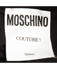 Pre-Owned Moschino Women's Couture Do Not Enter Print Cotton T-Shirt