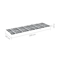 vidaXL Sunlounger Acacia wood Solid acacia wood Large