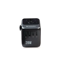 Verbatim 32122 Uta-07 3-usb-a/3-usb-c Universal Travel Adapter