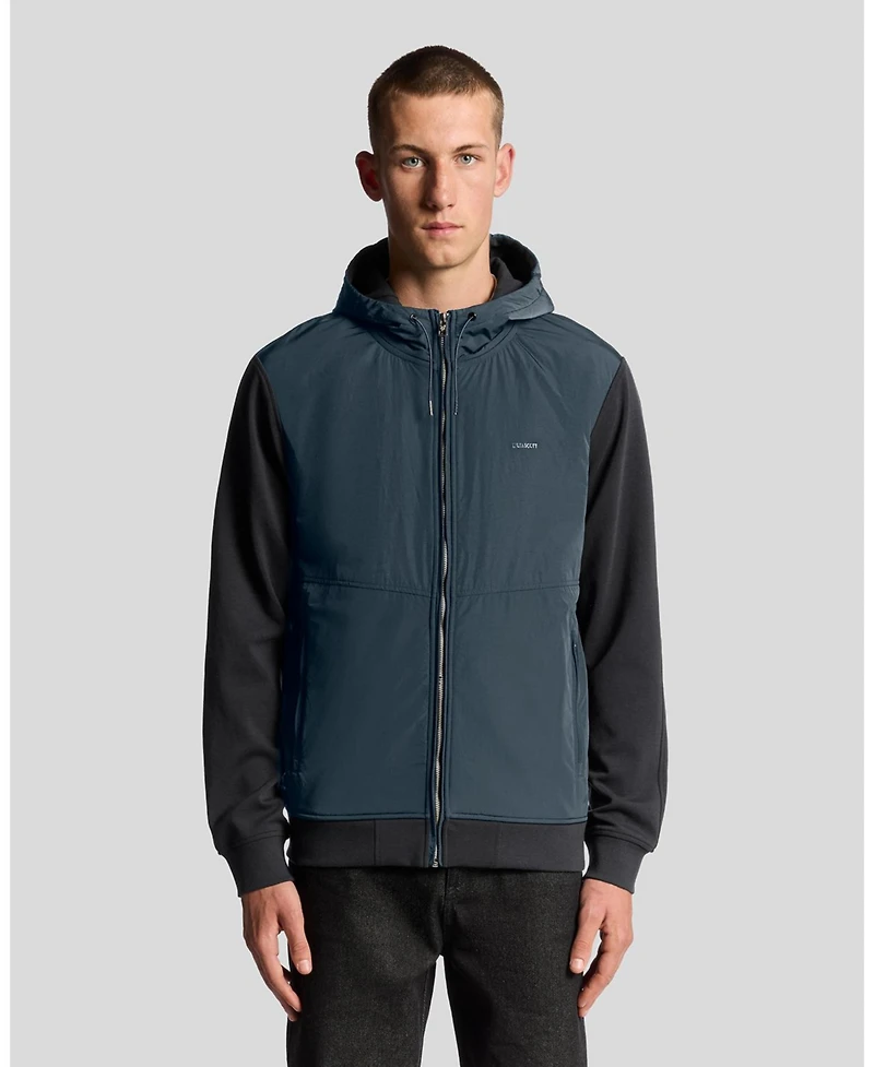 Lyle & Scott Men's Half Raglan Hybrid Hoodie