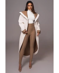 Jluxlabel Women's Jaida Reversible Teddy Coat