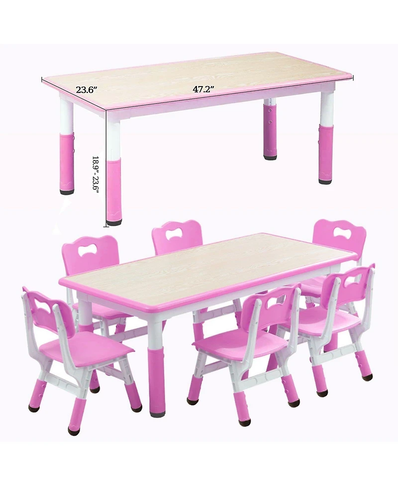 Gaomon Kids Table and Chairs, Children Activity Table for Daycare, Classroom, Home