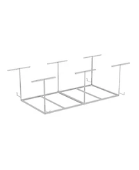 Fleximounts Ohk Frame-Only Ohk Series Ceiling Mounted Overhead Garage Storage Rack, White — 48" X 96"