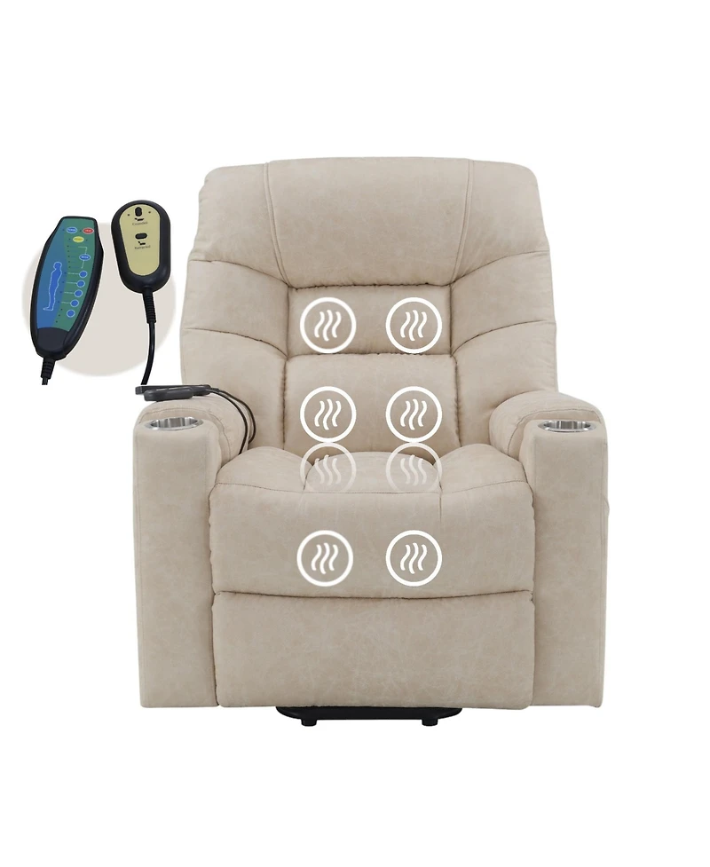 Sumyeg Power Lift Recliner with Heating and Massage