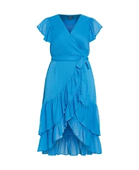 City Chic Women's Midi Frill Dee Tiered Dress
