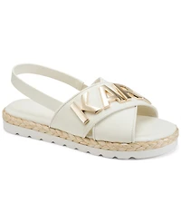 Karl Lagerfeld Paris Charla Flat Espadrille Sandals