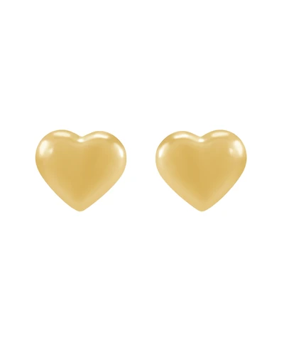 Macy's Heart Stud Earrings in 14k Yellow Gold