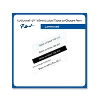 Brother P-Touch TZES211 0.23 in. x 26.2 ft. Extra-Strength Adhesive Laminated Labeling Tape - Black on White
