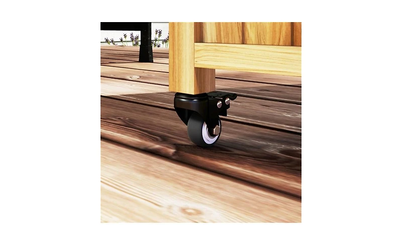 Slickblue Outdoor Utility Cart for Camping Gear and Cooking Setup