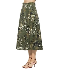 Alexia Admor Women's Avery Cargo Midi Skirt with Belt Loops