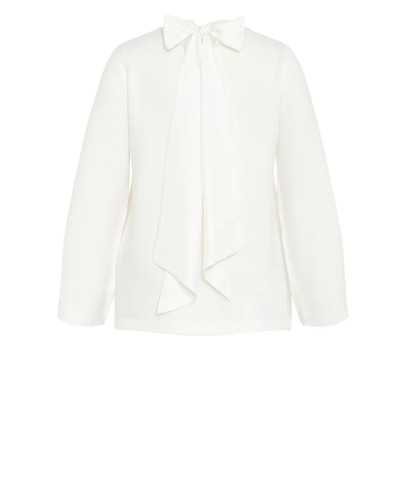 City Chic Women's Bow Back Sweater