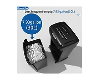 Mondawe 19-Sheet Cross Cut Paper Shredder, Heavy Duty 7.93 Gallon Ultra Quiet Shredder