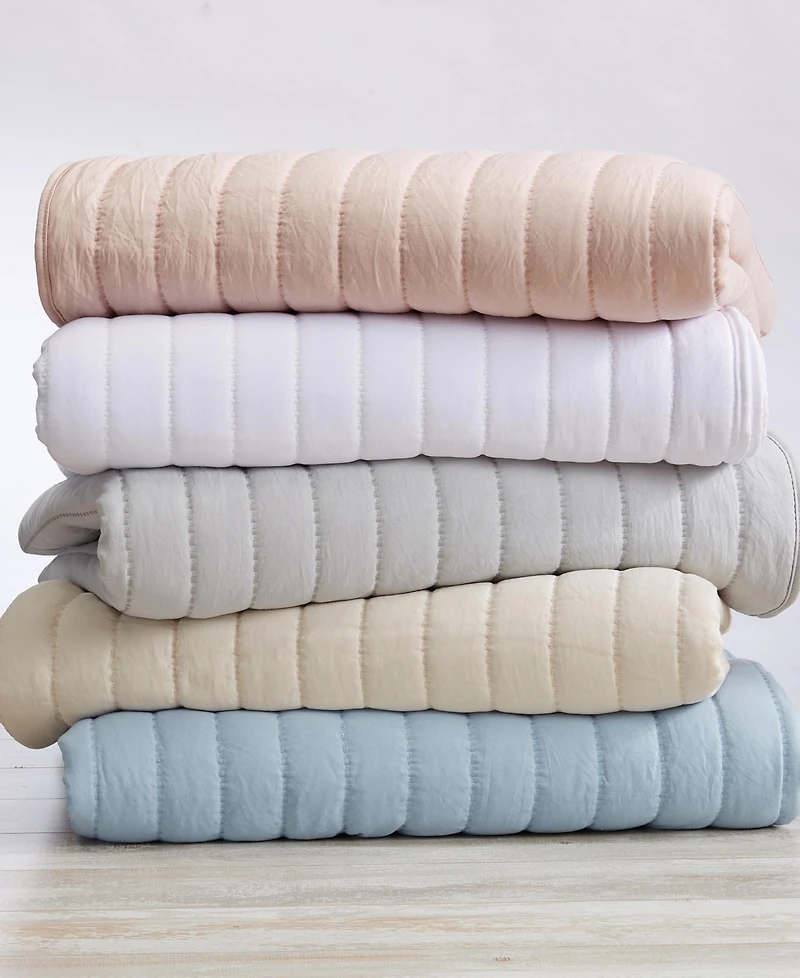 Linery & Co. Channel Stitch Microfiber Quilt Set With Shams