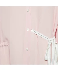 Pre-Owned Marni Women's Pink Crepe Button Front Long Shirt