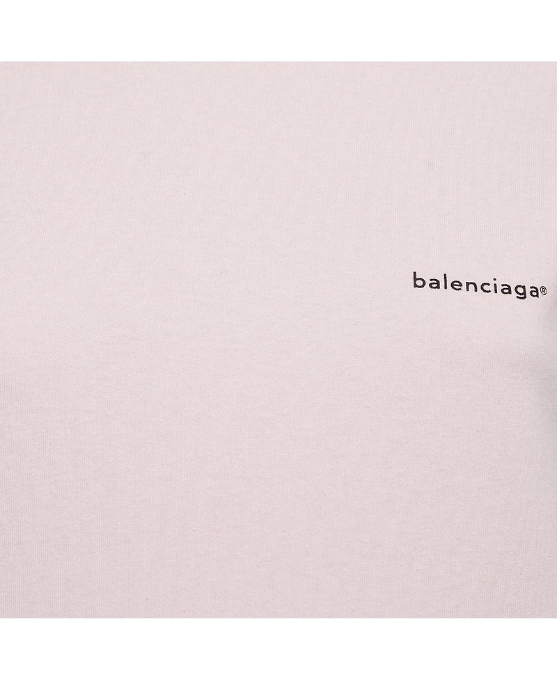 Pre-Owned Balenciaga Women's Logo Print Cotton Jersey T-Shirt