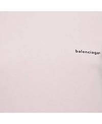 Pre-Owned Balenciaga Women's Logo Print Cotton Jersey T-Shirt