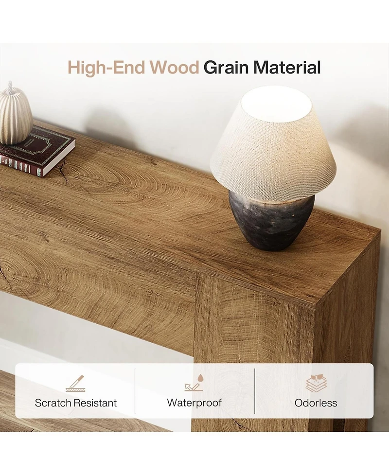 Tribesigns 71-Inch Long Console Table for Entryway, Farmhouse Sofa Console Behind Couch
