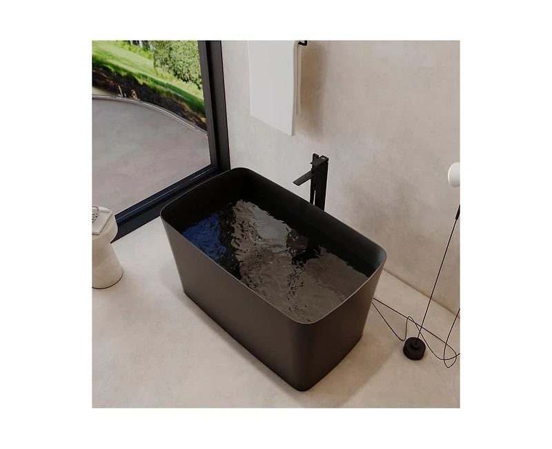 Casainc Freestanding Engineered Stone Bathtub