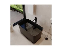 Casainc Freestanding Engineered Stone Bathtub