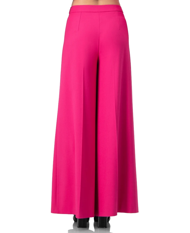 Ivonne Women's Solid Wide-Leg Trousers