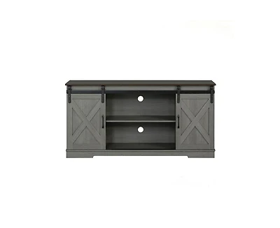 sumyeg Two-Tone Tv Stand Storage Cabinet