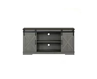 sumyeg Two-Tone Tv Stand Storage Cabinet
