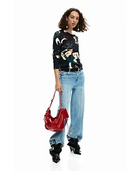 Desigual Women's Medium oval bag logo