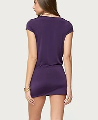 Edikted Women's Two Piece Cowl Neck Mini Dress