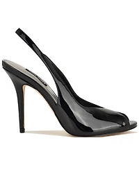 Nine West Women's Pretta Peep Toe Slingback Stiletto Sandals