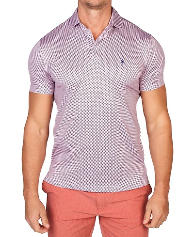 TailorByrd Men's Mini Dots Performance Polo