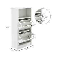 Slickblue Vertical Shoe Storage Cabinet with Drawer and Shelf