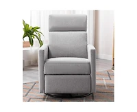 sumyeg Modern Upholstered Rocker Nursery Chair Plush Seating Glider Swivel Recliner Chair