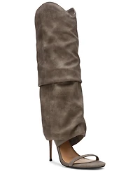 Steve Madden Women's Ravine Cuffed Knee High Stiletto Heel Boots