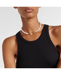 18K Freshwater Pearl Necklace with Lock -Taylor Necklace Large