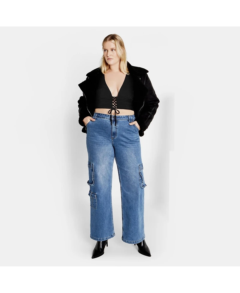 City Chic Women's Plus Baylee Top