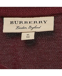 Pre-Owned Burberry Men's Logo Embroidery Cotton Pique Polo T-Shirt