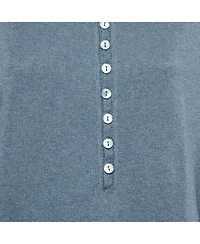 Pre-Owned Dolce & Gabbana Men's Blue Cotton Knit Crew Neck Long Sleeve Sweatshirt