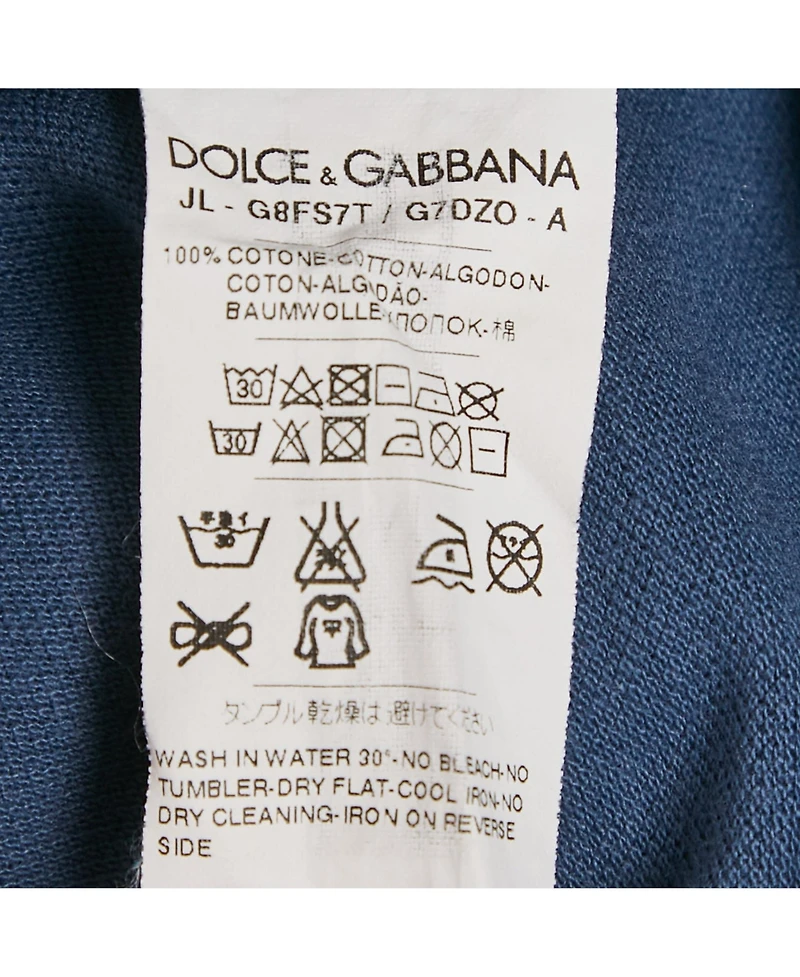 Pre-Owned Dolce & Gabbana Men's Cotton Pique Polo T-Shirt